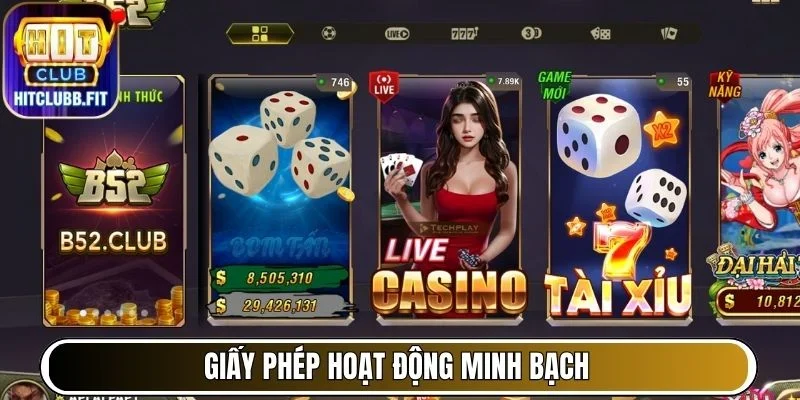 Giấy phép hoạt động minh bạch