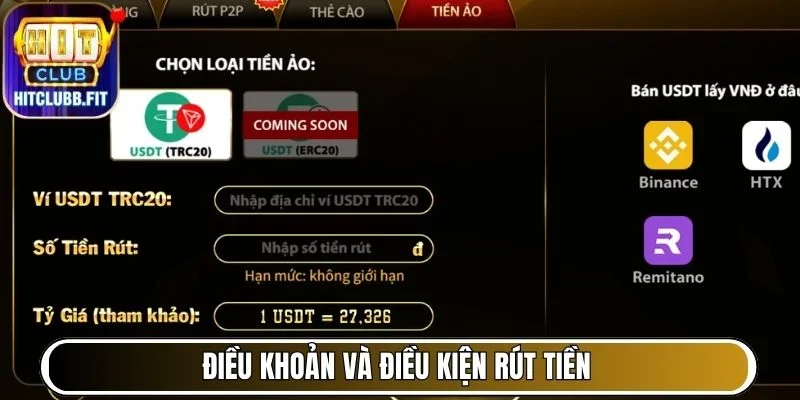 Điều Khoản Và Điều Kiện Sử Dụng Dịch Vụ Tại Hitclub 6 Điều khoản và điều kiện sử dụng dịch vụ tại Hitclub để rút tiền