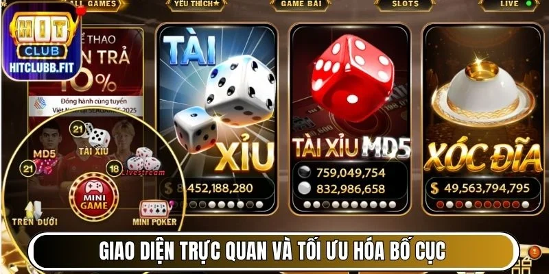 Giao diện trực quan và tối ưu hóa bố cục