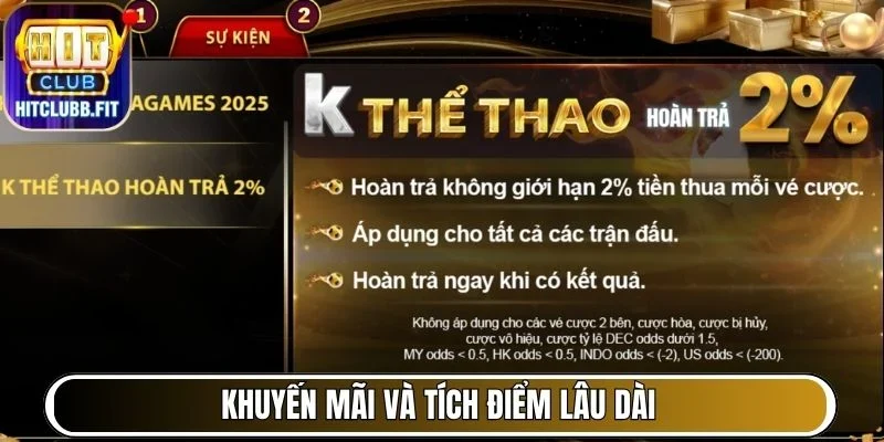 Khuyến mãi và tích điểm lâu dài